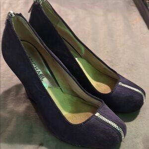 Elegant Michael Kors Purple Wedge Shoes